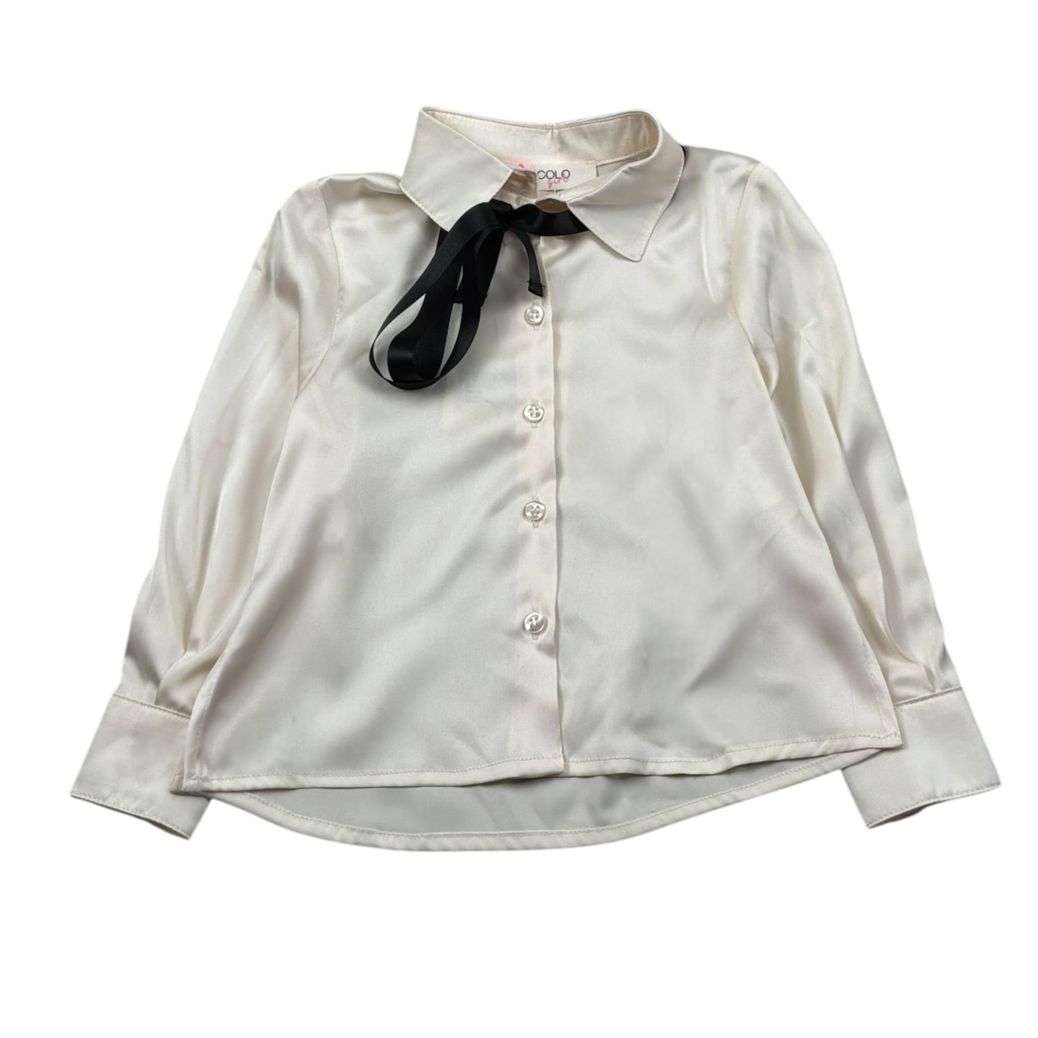 Vicolo Camicia Manica Lunga Tinta Unita per Neonata 3141C1088 AVORIO VICOLO 