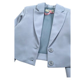 Vicolo Giacca Tinta Unita Crop per Bambina 3145JY00084 CELESTE VICOLO 