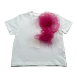 Vicolo T-Shirt Girocollo Tinta Unita con Applicazione per Neonata 3146M00265N BIANCO VICOLO 