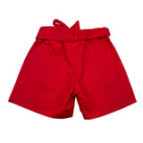 Vicolo Short Tinta Unita con Cinturino per Neonata 3146S00344NX ROSSO VICOLO 
