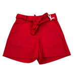 Vicolo Short Tinta Unita con Cinturino per Bambina 3146S00344X ROSSO VICOLO 