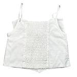 Vicolo Top Bretelline Tinta Unita con Fiocco per Bambina 3146TOP00317X BIANCO VICOLO 