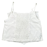 Vicolo Top Bretelline Tinta Unita con Fiocco per Bambina 3146TOP00317X BIANCO VICOLO 
