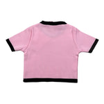 Vicolo T-Shirt Girocollo Tinta Unita con Profili In Contrasto per Bambina 3146W00301 ROSA VICOLO 