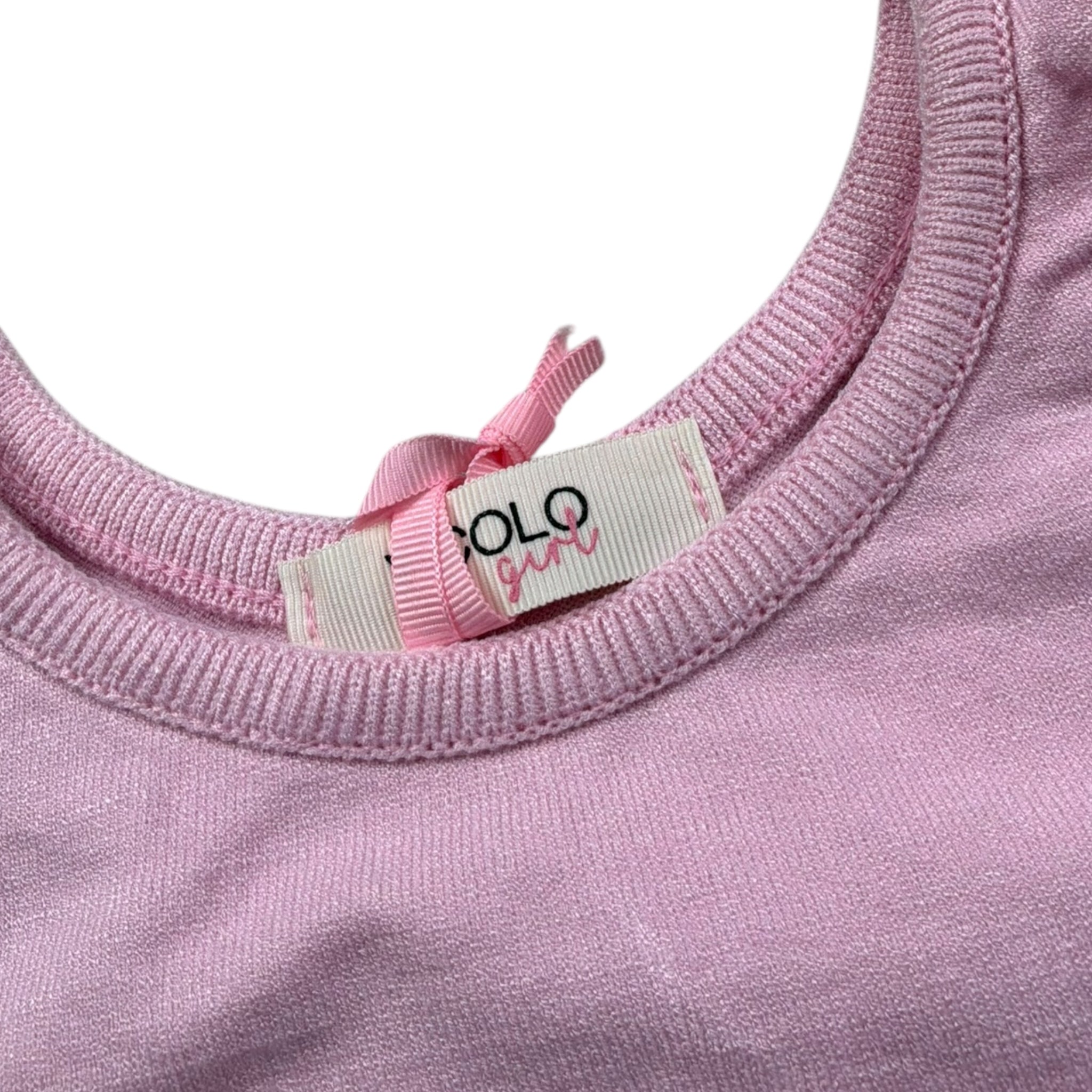 Vicolo Top Giromanica Tinta Unita per Bambina 3146WY00312XJ ROSA VICOLO 