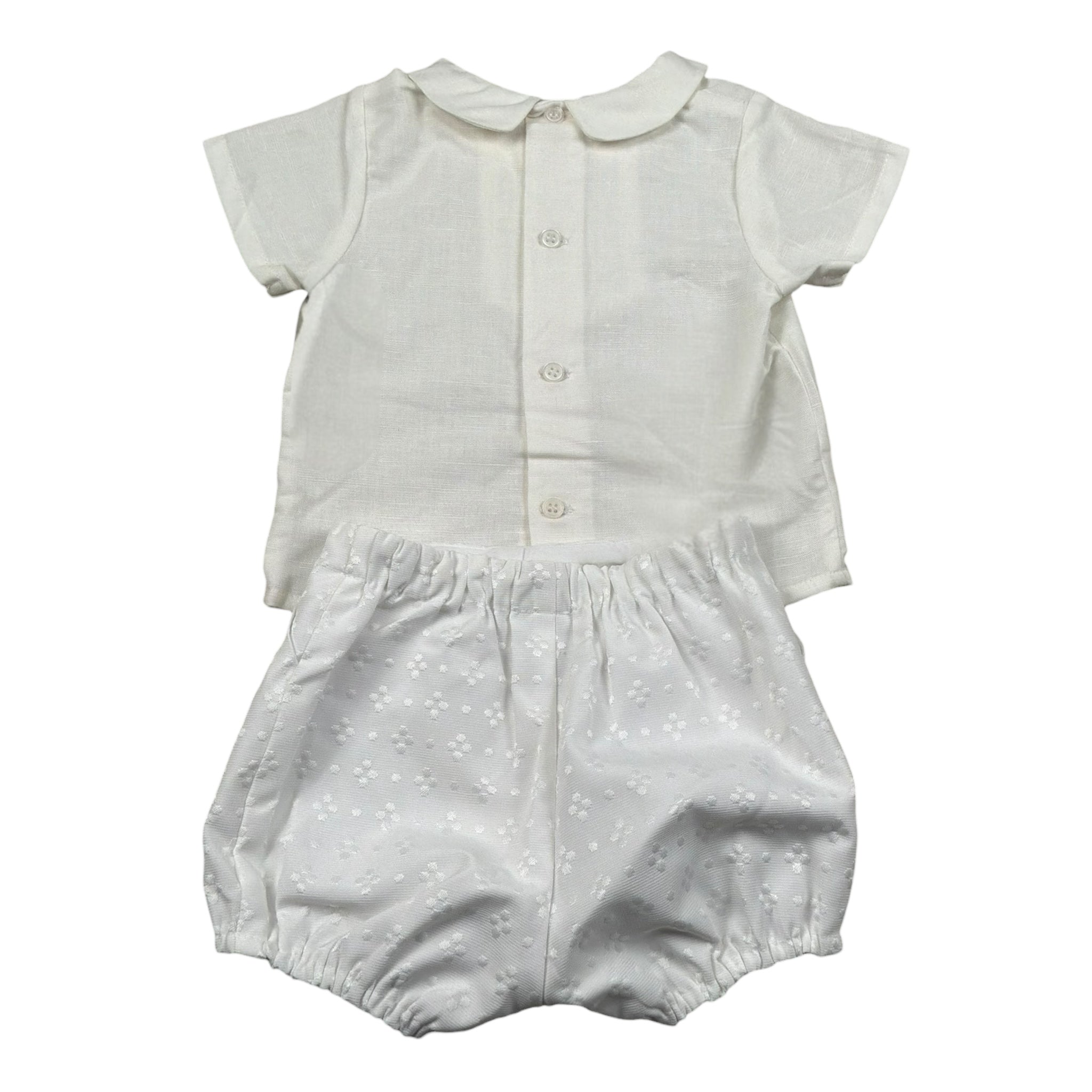 Paz Rodriguez Completo 2 Pezzi Camicia-Culote per Neonata 006151565 BIANCO PAZ RODRIGUEZ 