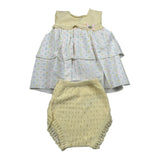 Wedoble Completo 2 Pezzi Camicia-Culotte per Neonata 017122295 BIANCO WEDOBLE 