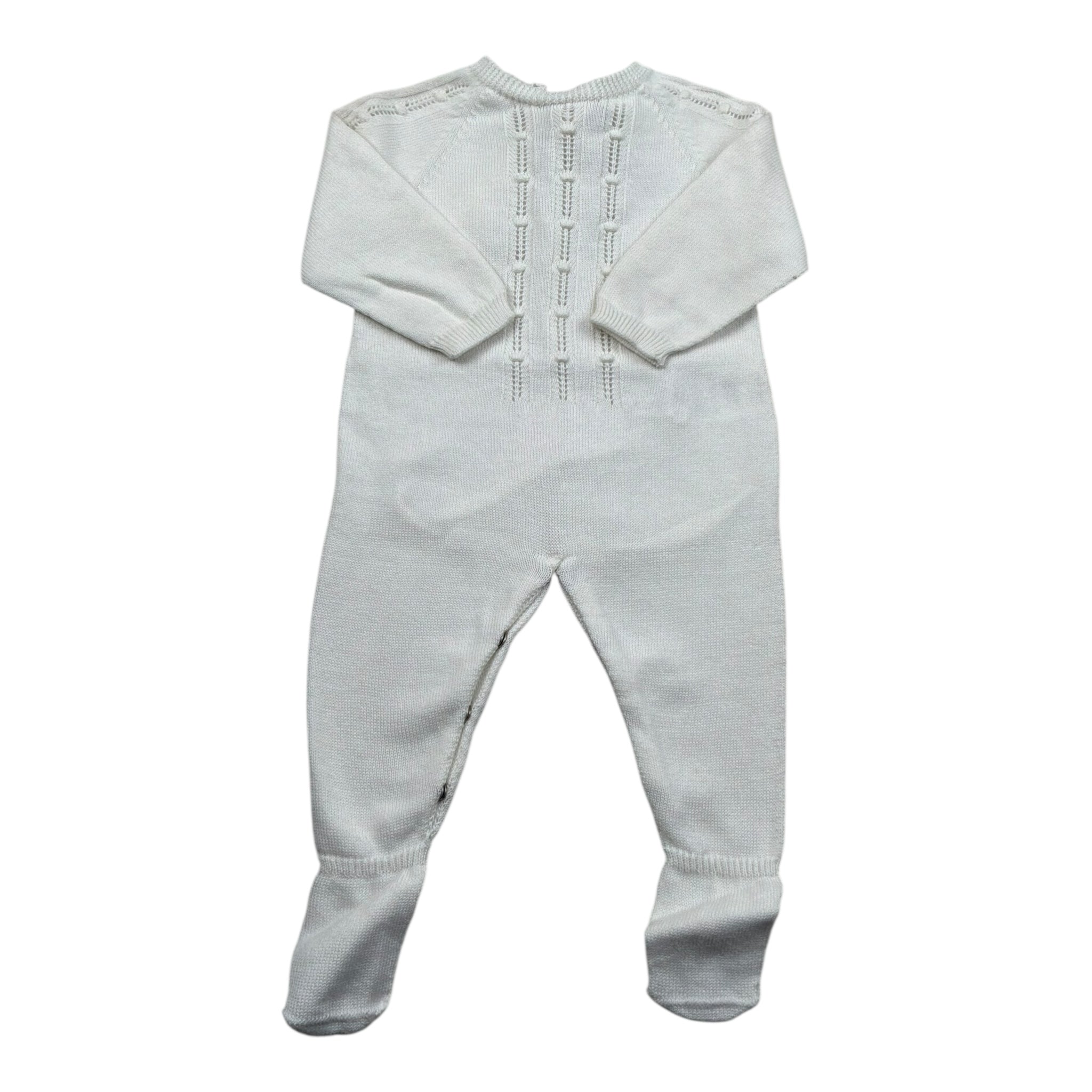 Wedoble Tutina Manica Lunga Tinta Unita per Neonato V2401346A BIANCO WEDOBLE 