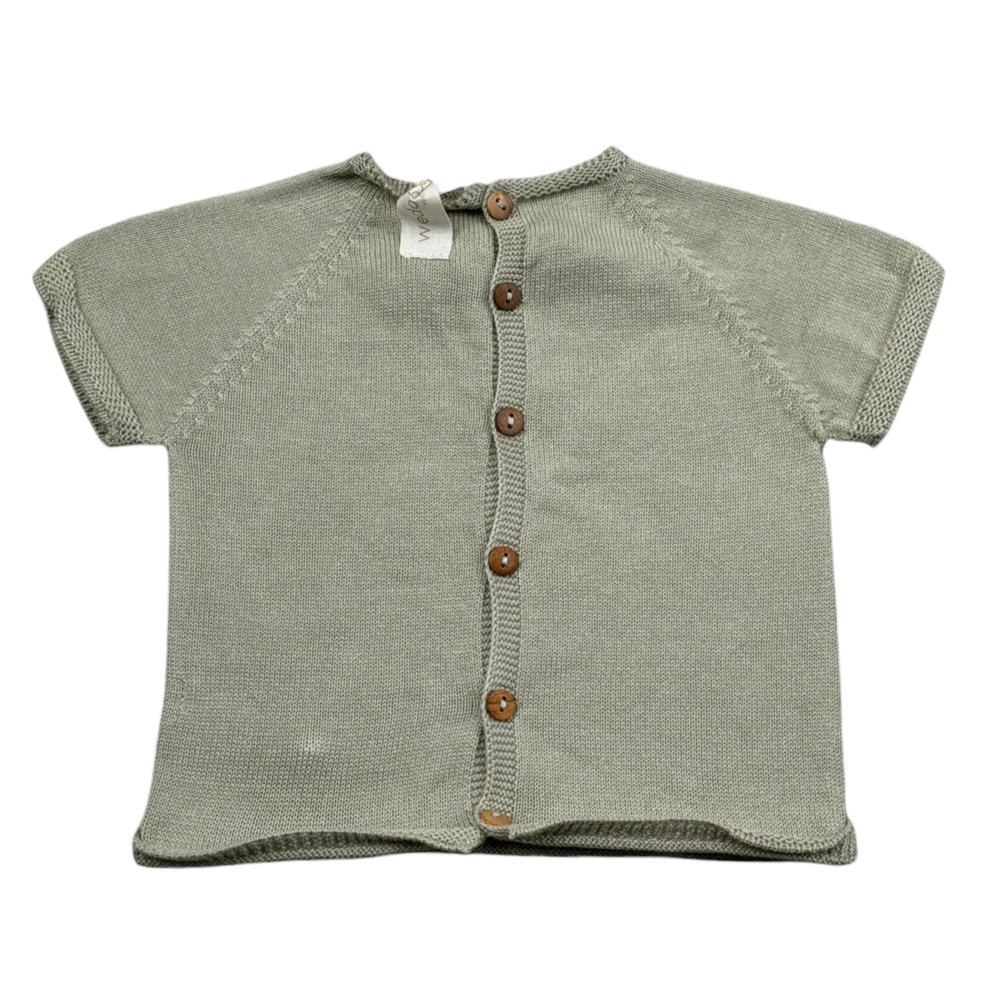 Wedoble T-Shirt Girocollo Tinta Unita  per Neonato V2402302A VERDE WEDOBLE 