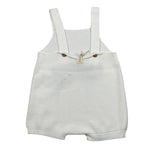 Wedoble Salopette Tinta Unita con Taschino per Neonato V24033035B BIANCO WEDOBLE 