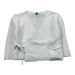 Wedoble Cardigan Tinta Unita per Neonata V2403308A BIANCO WEDOBLE 