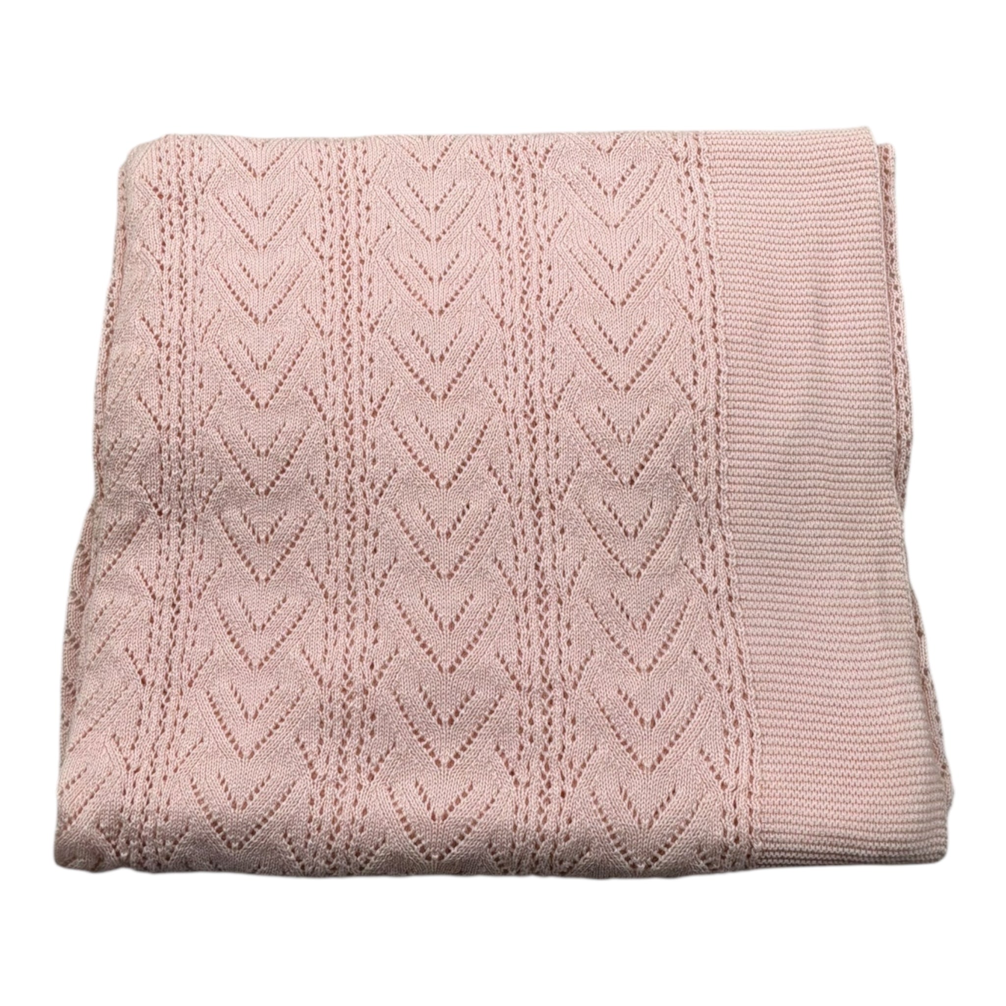Wedoble Coperta Tinta Unita con Trafori per Neonata V2502306A ROSA WEDOBLE 