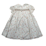 Wedoble Abito Mezza Manica Tinta Unita Stampa Floreale per Bambina V2502704A BIANCO WEDOBLE 