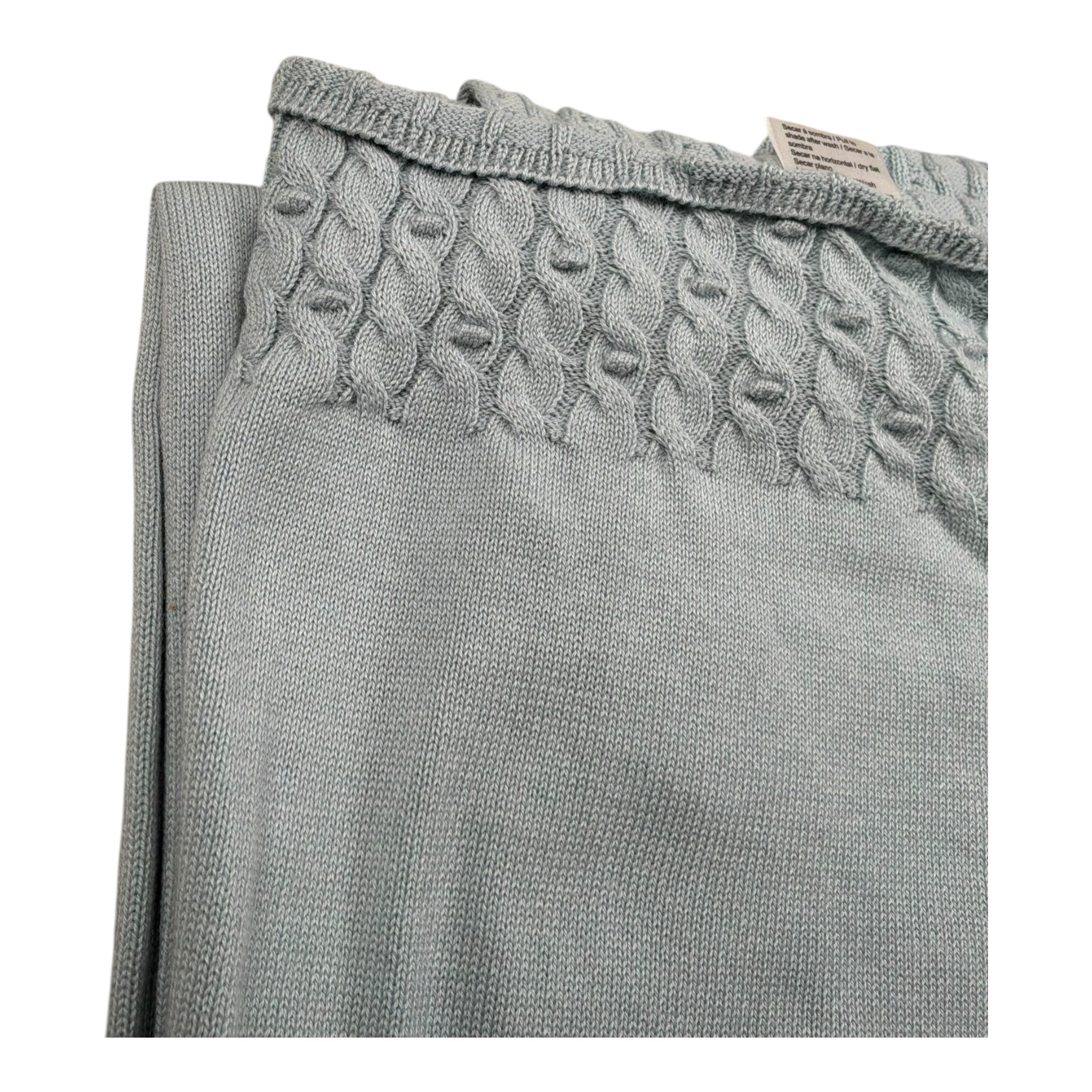 Wedoble Coperta Tinta Unita con Trafori per Neonato V2503306A AZZURRO WEDOBLE 