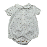 Wedoble Pagliaccetto Mezza Manica Tinta Unita con Stampe per Neonato V2504716A BIANCO WEDOBLE 