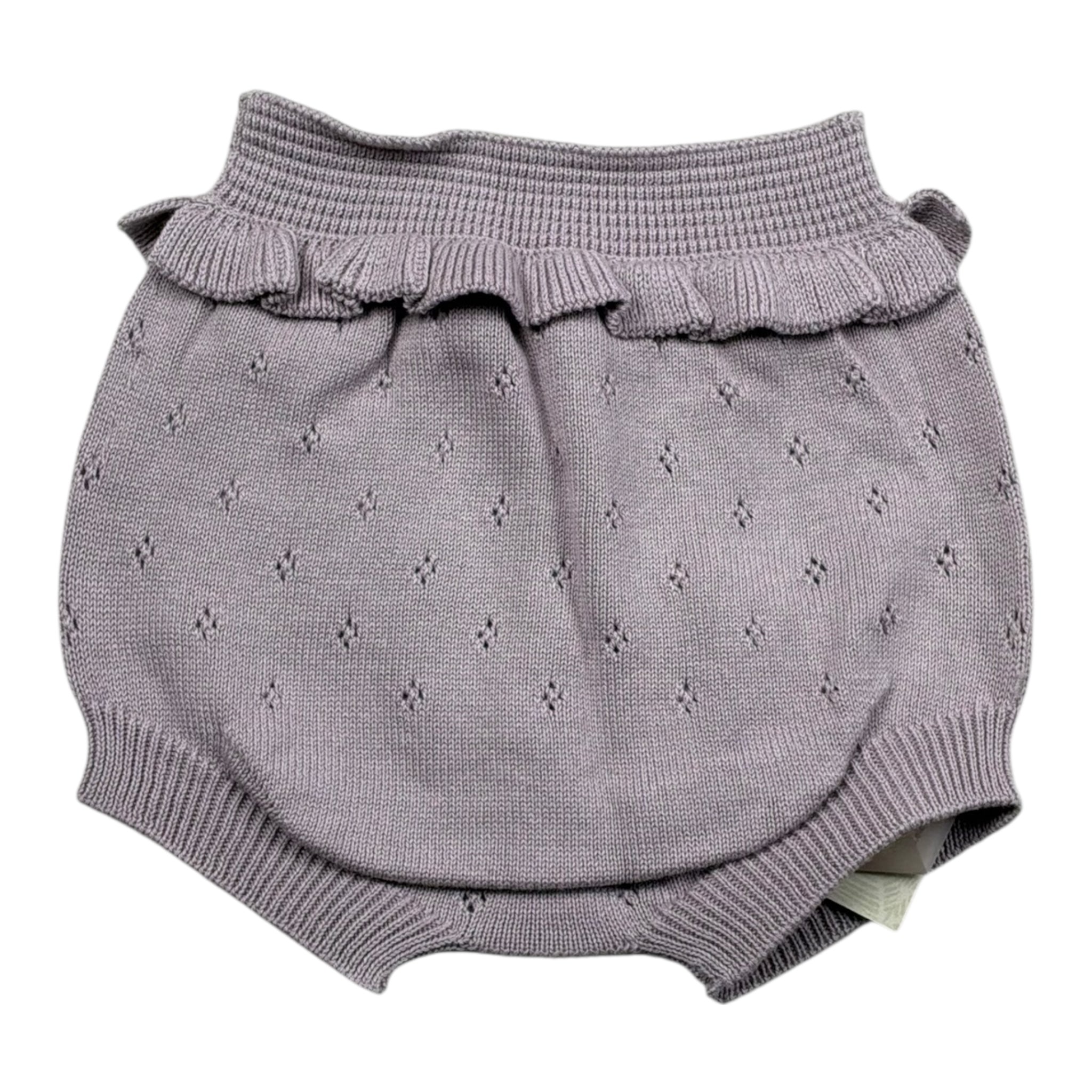 Wedoble Culotte Tinta Unita con Ricami per Neonata V2505331A LILLA WEDOBLE 