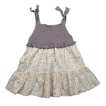 Wedoble Abito Giromanica Bicolore per Bambina V2505404X PANNA WEDOBLE 