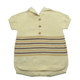 Wedoble Pagliaccetto Mezza Manica Tinta Unita per Neonato V2507305R GIALLO WEDOBLE 