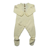 Wedoble Tutina Manica Lunga Tinta Unita con Trafori per Neonato V2507346A GIALLO WEDOBLE 