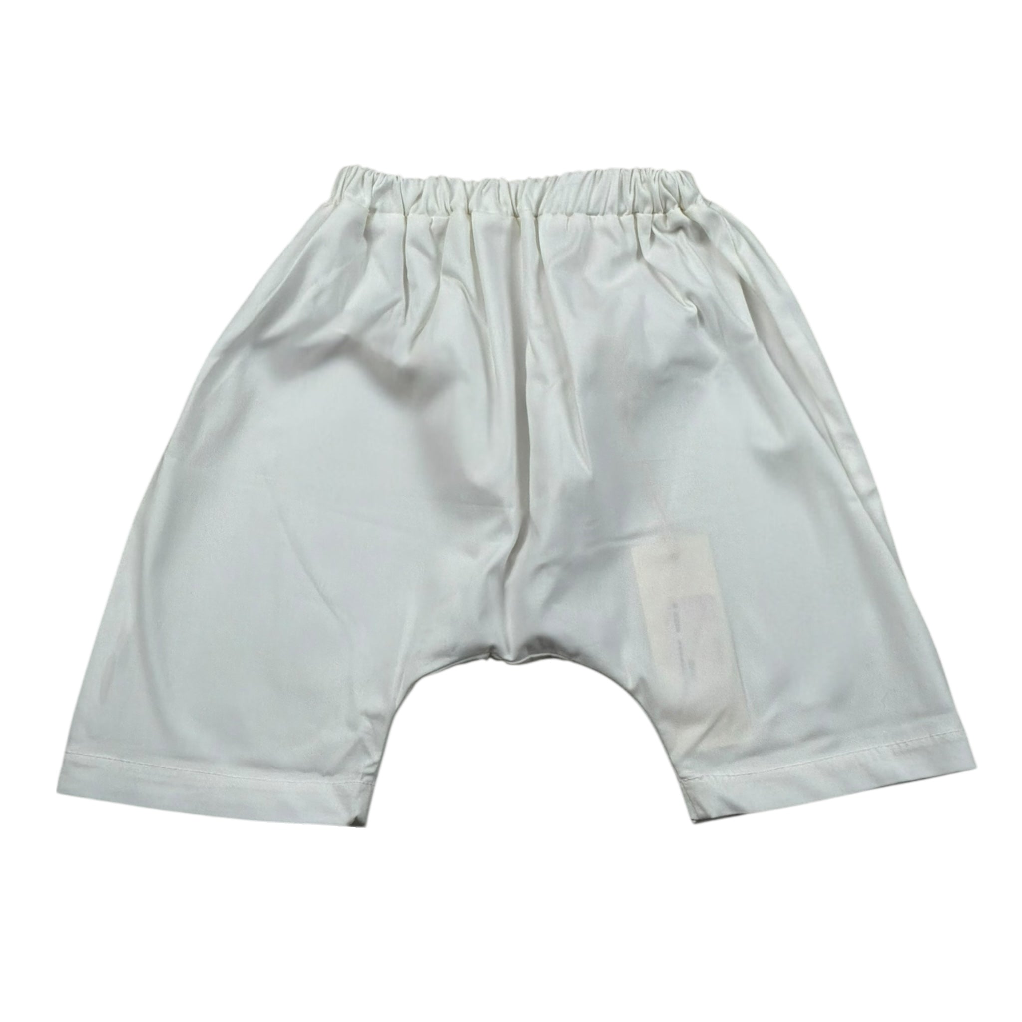 Zero Ampere Pantalone Tinta Unita con Elastico In Vita per Neonato DAVID BIANCO ZERO AMPERE 