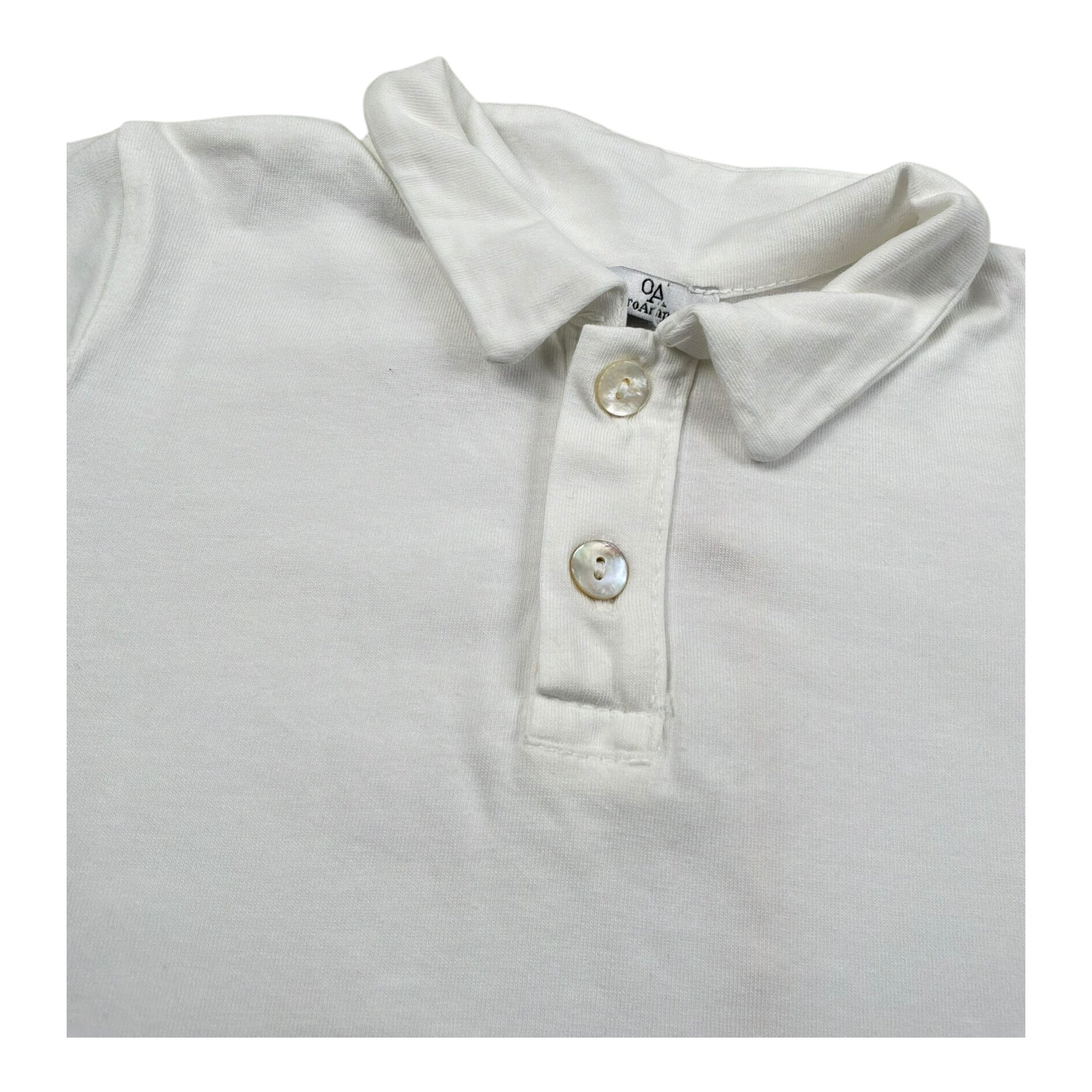Zero Ampere Polo Mezza Manica Tinta Unita per Neonato POLON BIANCO ZERO AMPERE 