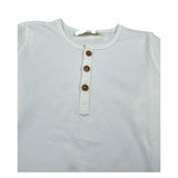 Zhoe & Tobiah Shirt Tinta Unita con Bottoni per Bambino BSE11MJ PANNA ZHOE & TOBIAH 