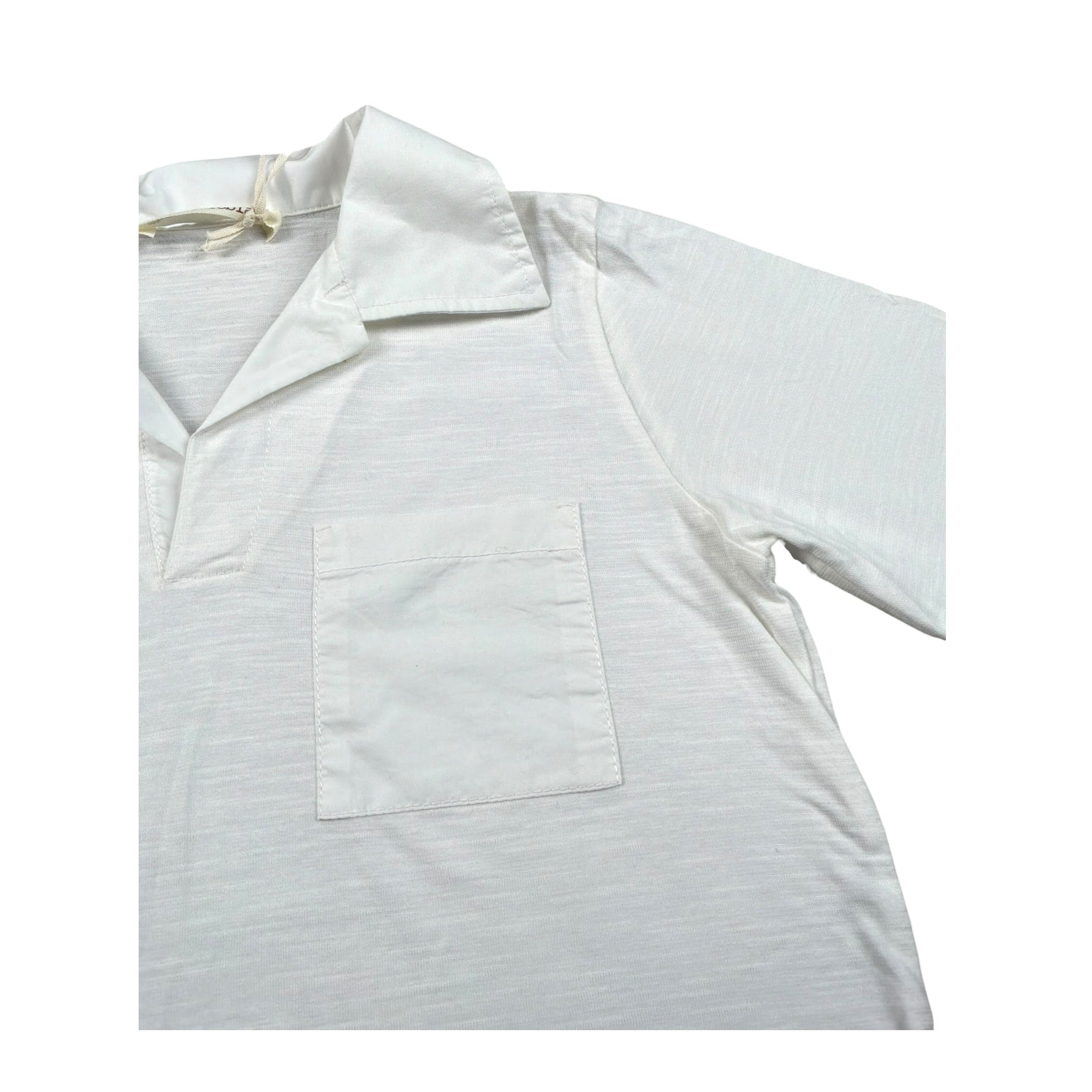 Zhoe & Tobiah Polo Mezza Manica Tinta Unita per Bambino BSE18MJ BIANCO ZHOE & TOBIAH 