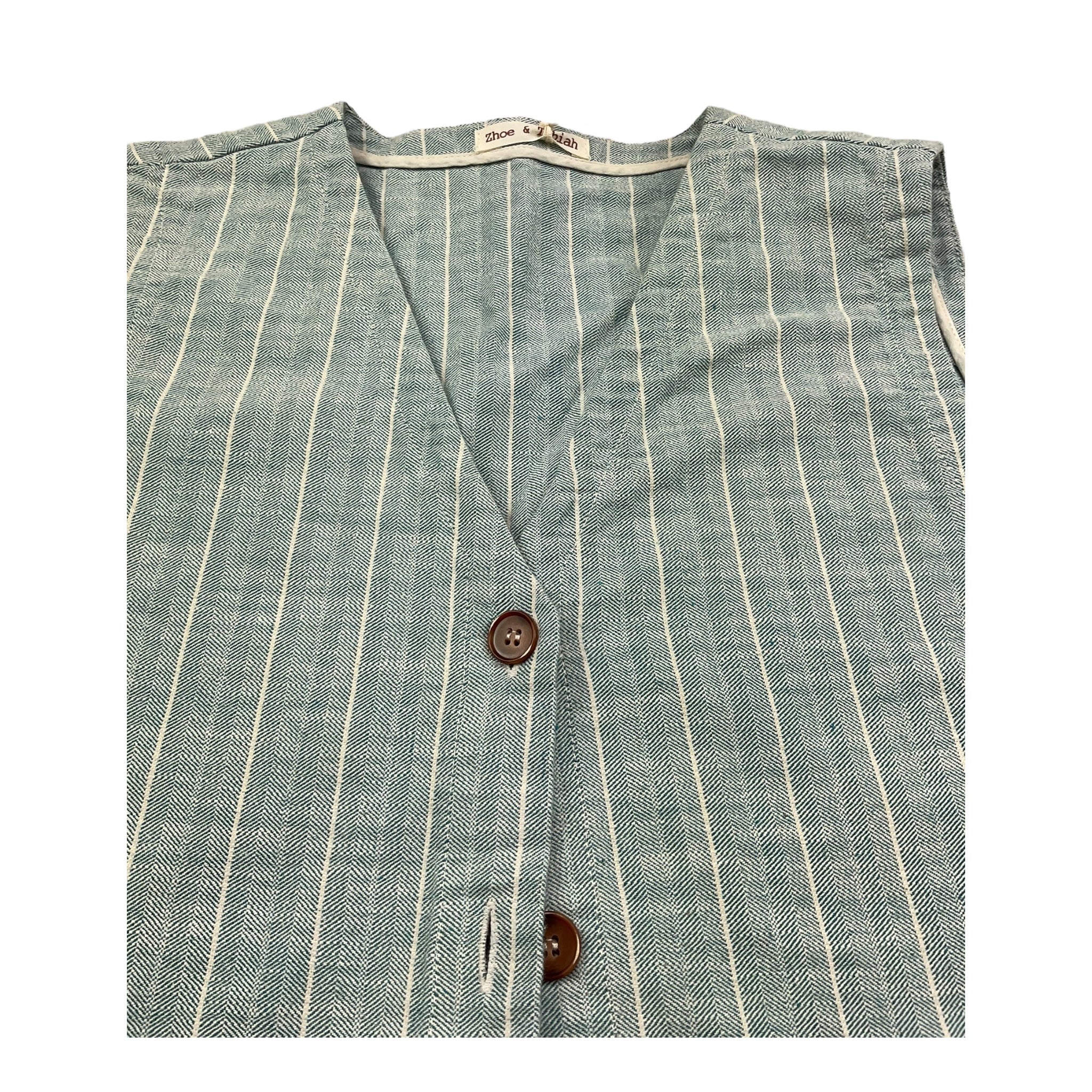 Zhoe & Tobiah Gilet Tinta Unita per Bambino HBE1 VERDE ACQUA ZHOE & TOBIAH 