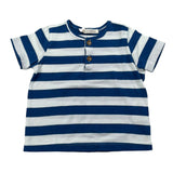 Zhoe & Tobiah T-Shirt Fantasia A Righe Bicolore per Neonato JCS7M BIANCO/BLU ZHOE & TOBIAH 