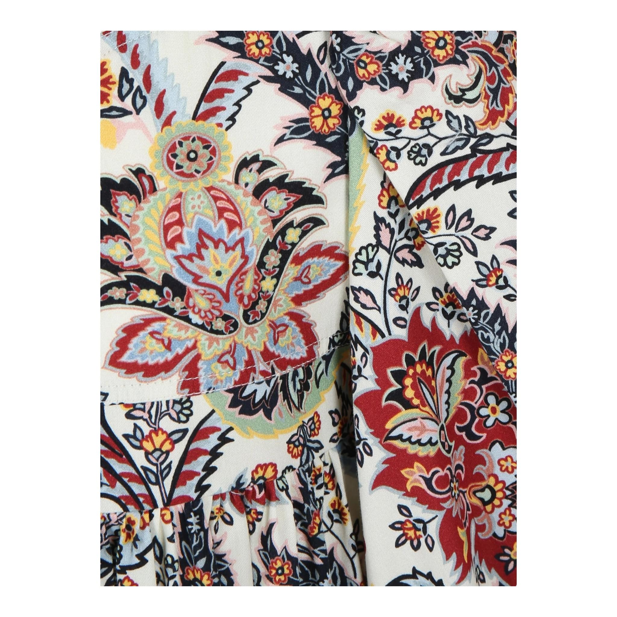 ETRO abito tinta unita con fantasia Panna per Bambina GV1B20X PANNA ETRO 