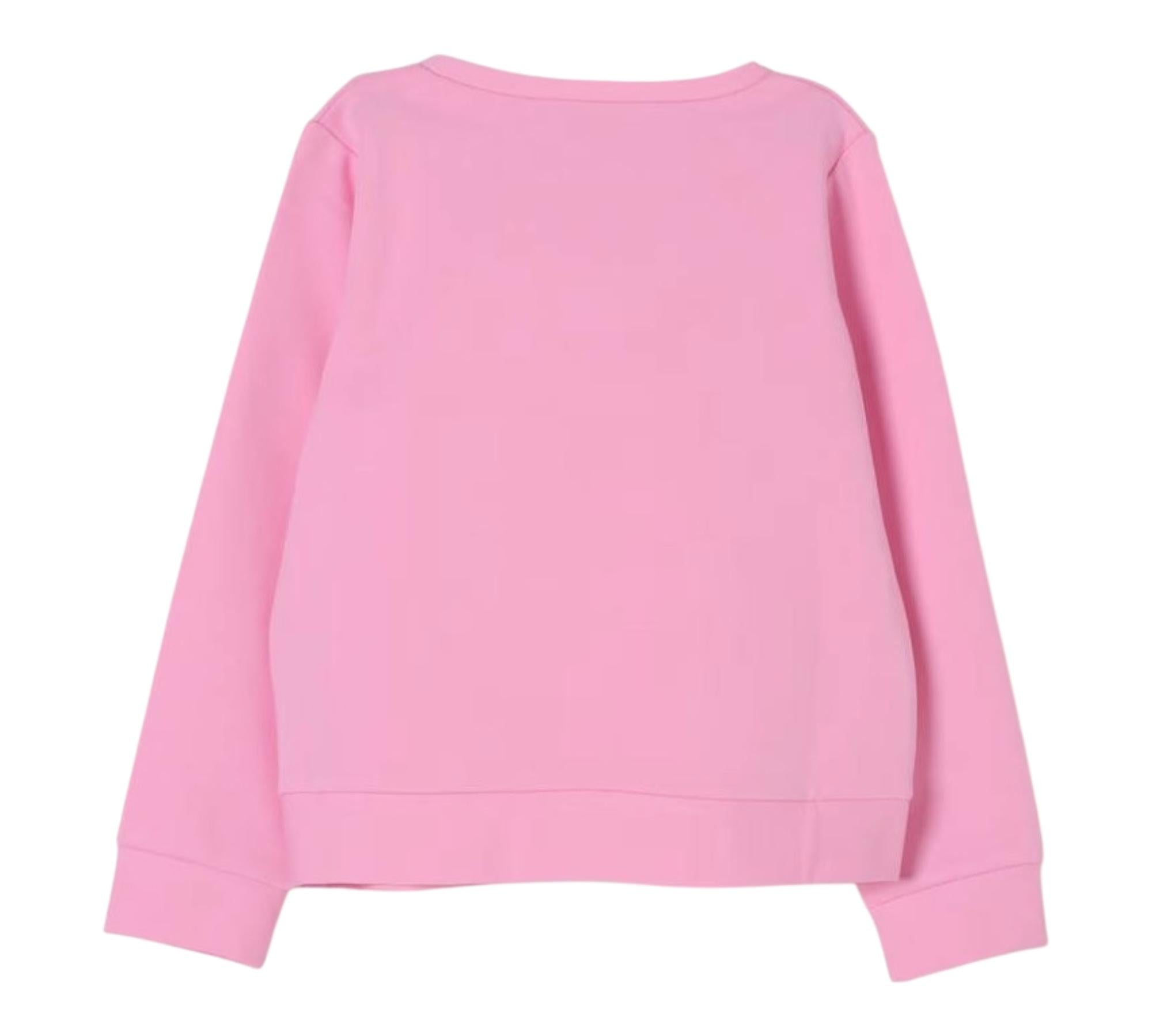 Liu Jo felpaGirocollo Tinta Unita con Logo per Neonata KA5014 ROSA LIU JO 