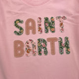 SAINT BARTH shirt girocollo tinta unita con stampa Rosa per Bambina PENNYYY ROSA SAINT BARTH 
