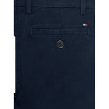 Tommy Hilfiger Pantalone Tinta Unita con Girovita Regolabile per Bambino KB0KB09435 BLU TOMMY HILFIGER 