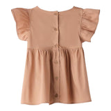 Sarabanda Camicia Mezza Manica con Fiocco per Bambina 0B538 MARRONE SARABANDA 