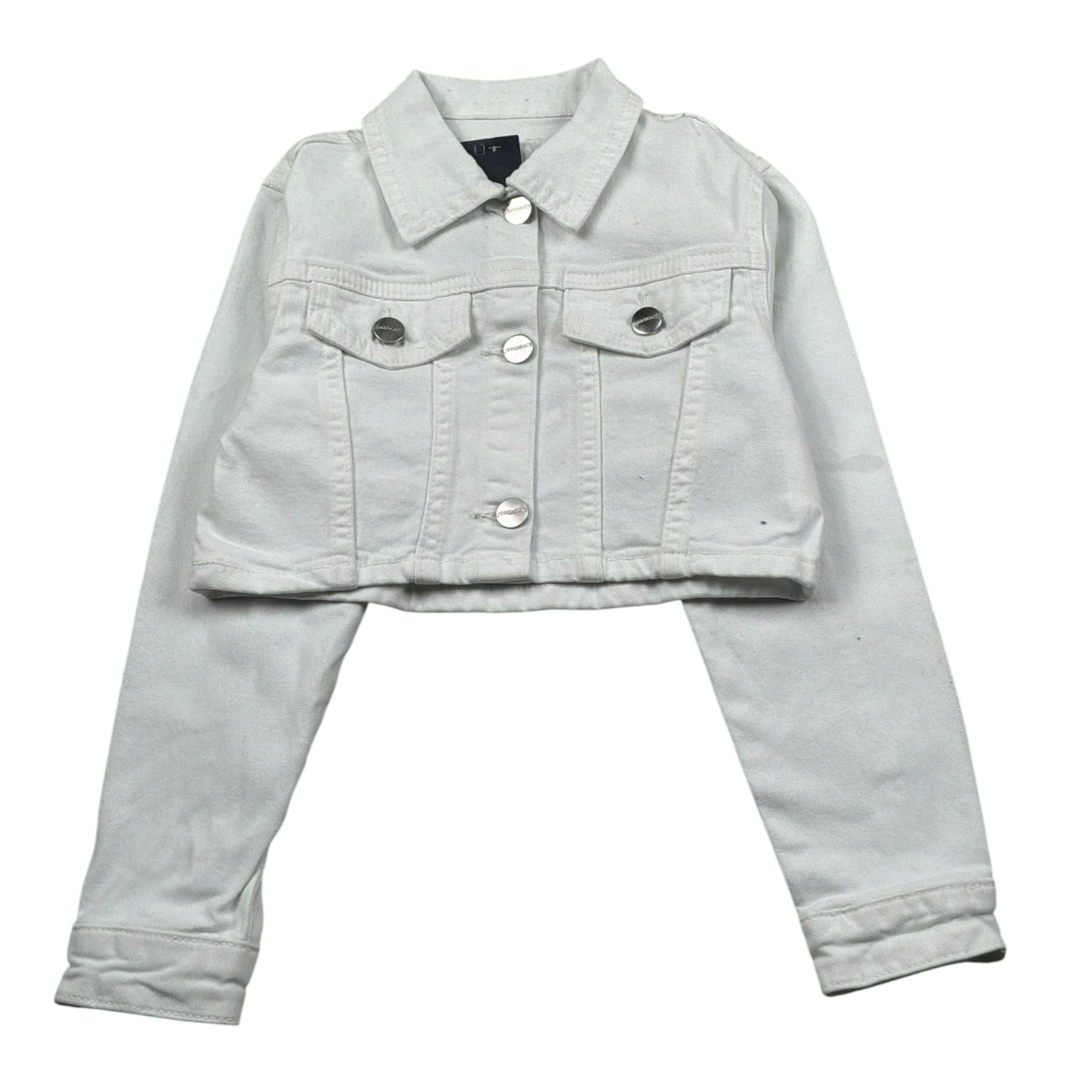 Hinnominate Giubbino tinta unita Modello Crop Bianco per Bambina 3635OY00086 BIANCO HINNOMINATE 
