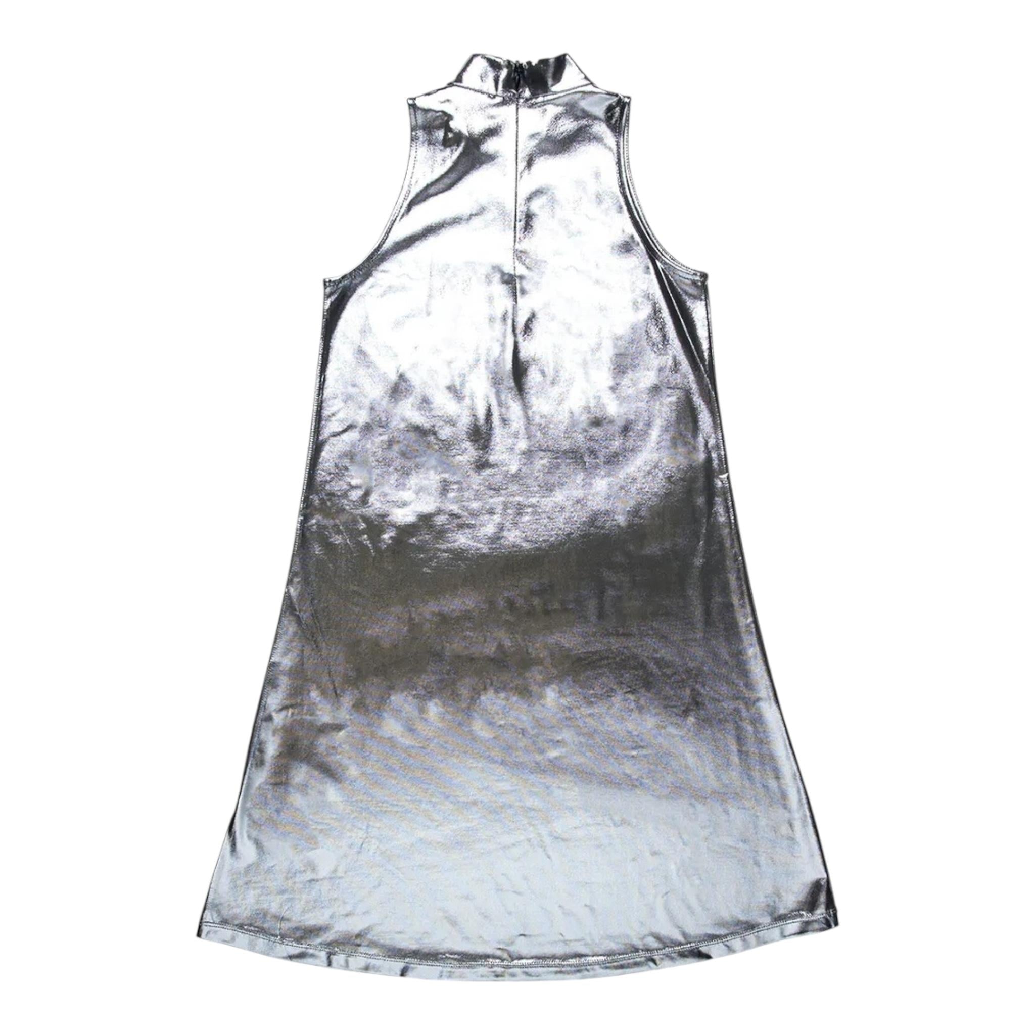 Diesel Abito Tinta Unita Mezzo Collo Giromanica per Bambina J02175 ARGENTO DIESEL 