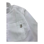 Dondup Camicia Tinta Unita con Manica Lunga per Bambino DMCA003 BIANCO DONDUP 