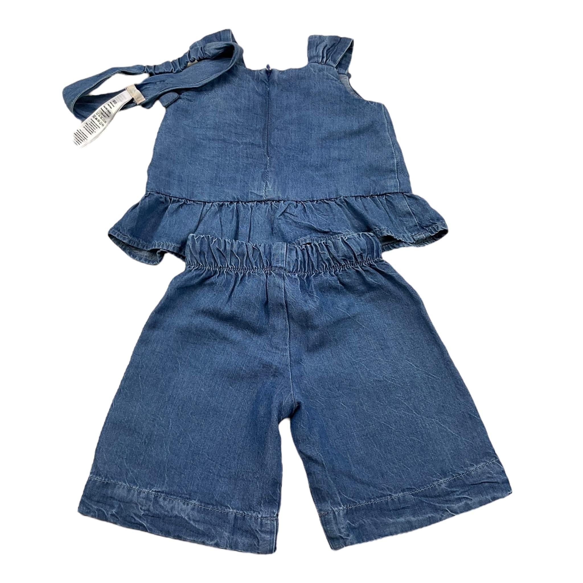 Liu Jo Completo 3 Pezzi Canotta-Pantalone-Fascia per Neonata HA5054 BLU LIU JO 