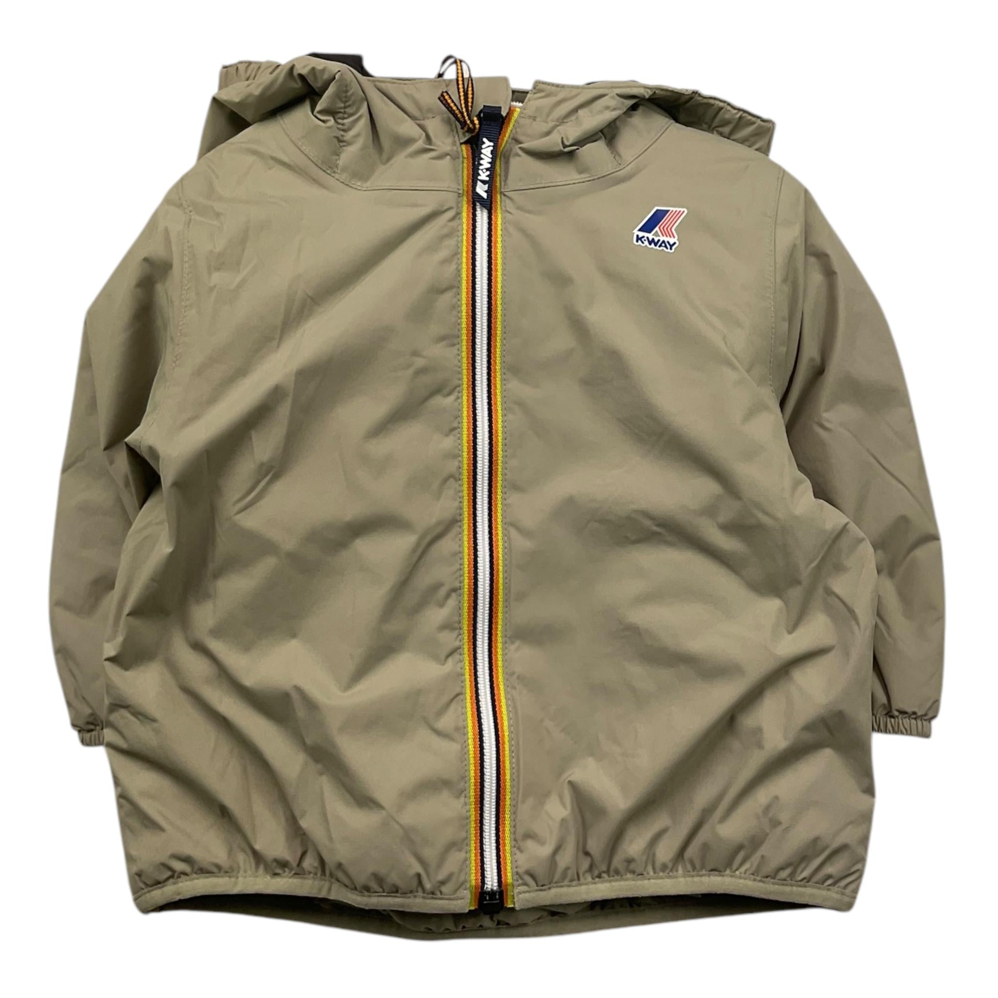 K-WAY giubbino tinta unita con zip e cappuccio Verde per Neonato K5141RW VERDE K-WAY 