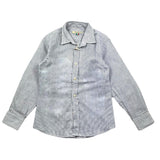 Nupkeet Camicia Tinta Unita Con Fantasia A Righe Bianco Per Bambino