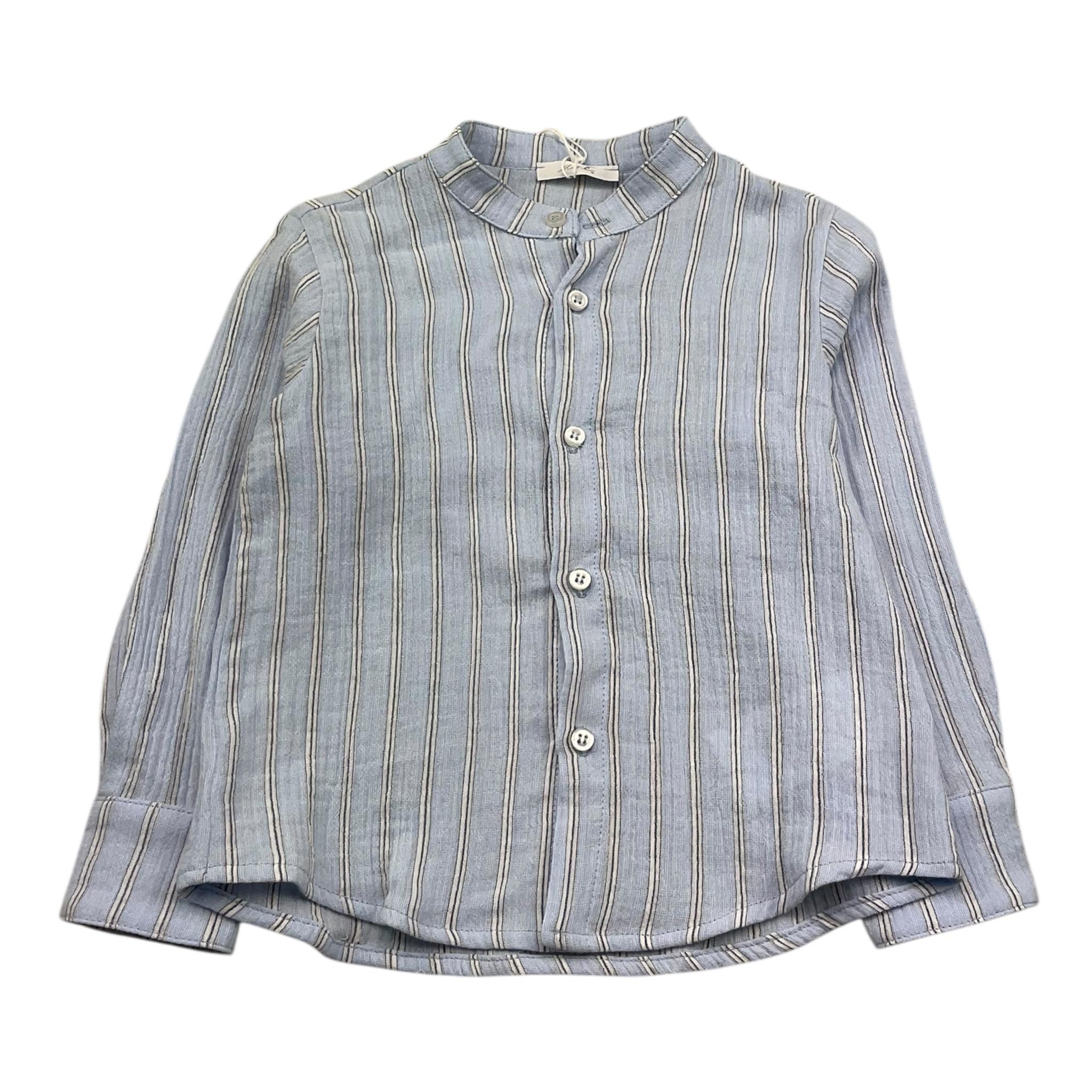 M+E' Camicia Manica Lunga Tinta Unita per Neonato UEM0580 AZZURRO M+E' 