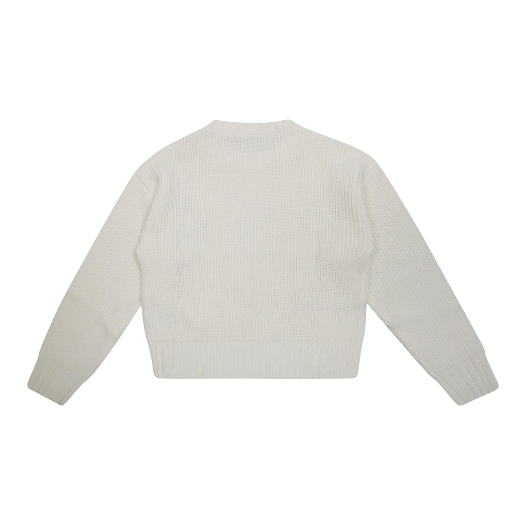 PATRIZIA PEPE maglia girocollo tinta unita Panna per Bambina 7K0049 PANNA PATRIZIA PEPE 
