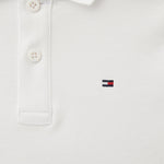 Tommy Hilfiger Polo Mezza Manica Tinta Unita per Bambino KB0KB09333 BIANCO TOMMY HILFIGER 