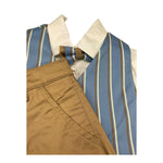 Mai'S Kids Completo 4 Pezzi Camicie-Gilet.Pantalone-Papillon per Bambino FRANK AZZURRO MAI'S KIDS 