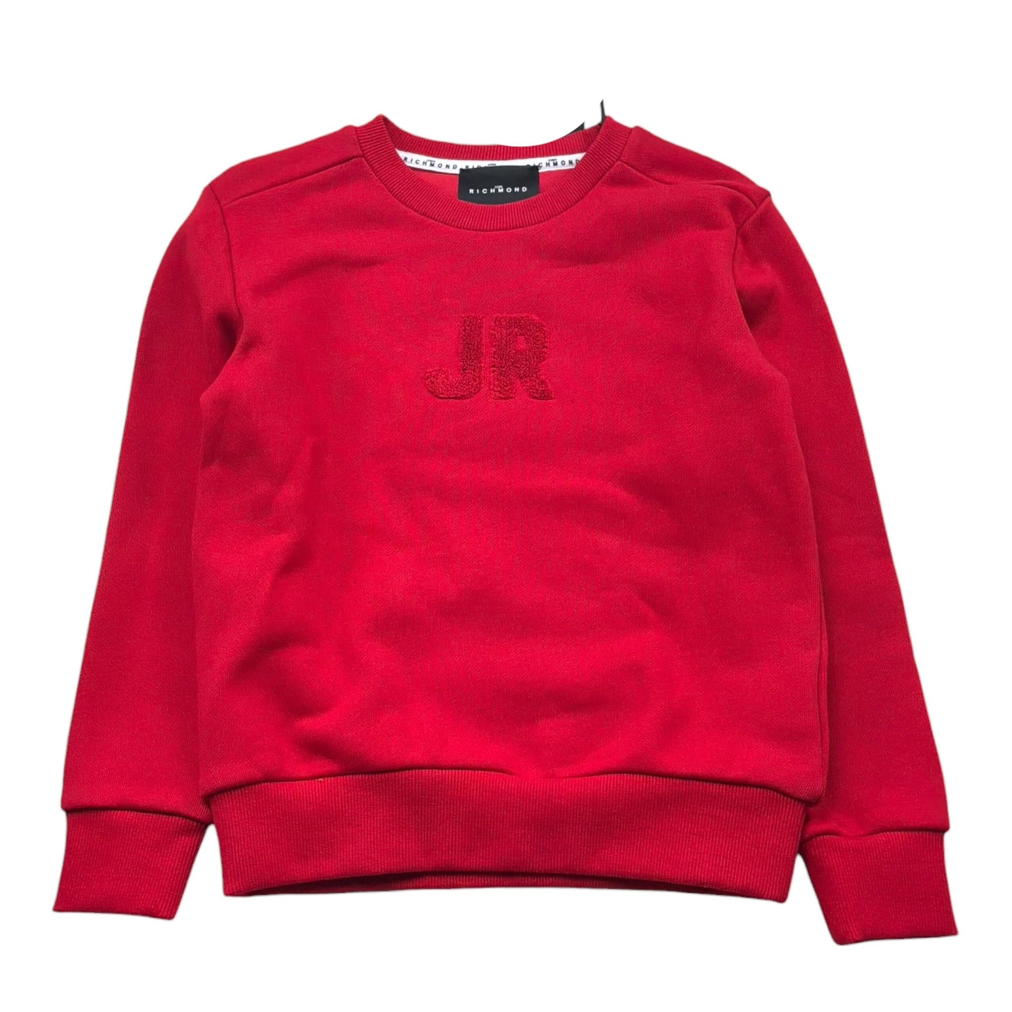 John Richmond Felpa Girocollo Tinta Unita con Logo per Bambino RBP26189FE ROSSO JOHN RICHMOND 