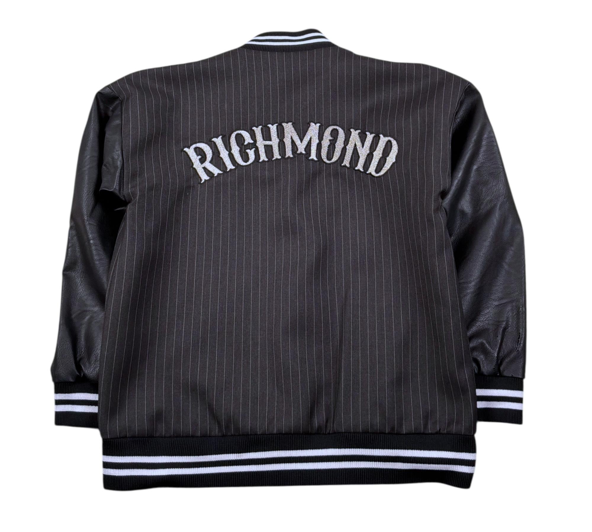 John Richmond Giubbino College Tinta Unita con Ecopelle per Bambino RBP26072GB NERO JOHN RICHMOND 