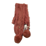 TWINSET sciarpa tinta unita con pon pon Rosa per Bambina FA7FAN ROSA TWINSET 