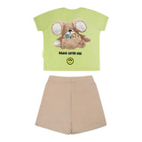 Barrow Kids Completo 2 Pezzi T-Shirt-Bermuda per Neonato S5BKUNTR161 VERDE BARROW KIDS 