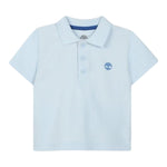 Timberland Polo Mezza Manica Tinta Unita con Logo per Bambino T60437 AZZURRO TIMBERLAND 