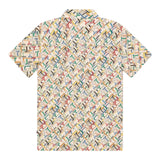 Tommy Hilfiger Camicia Mezza Manica Stampa Fantasia Beige per Neonato
